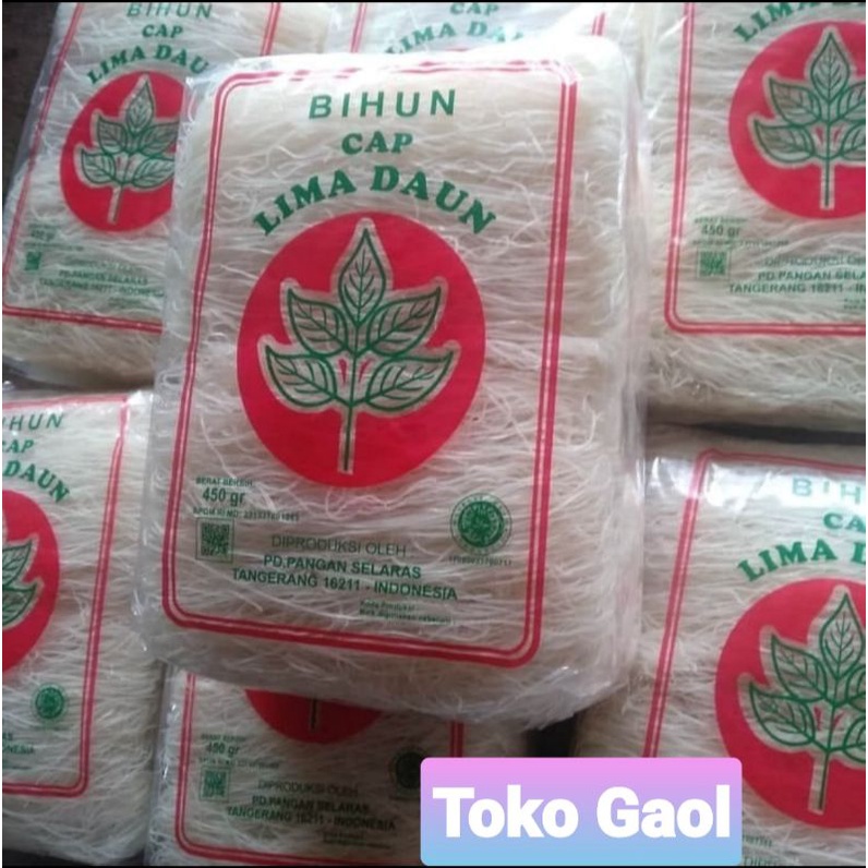 

Bihun Cap Lima Daun 450 Gram