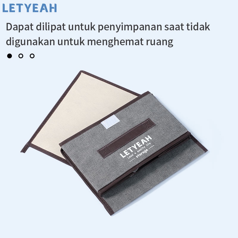 letyeah Storage box multifungsi 2 in 1 tempat penyimpanan baju / bisa lipat