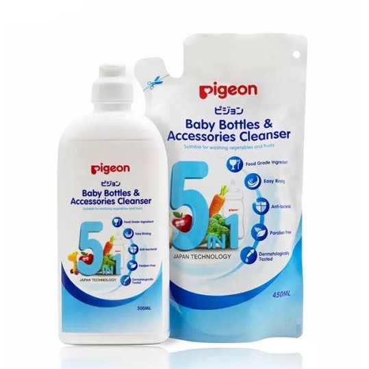 Pigeon Baby Bottles &amp; Accessories Cleanser Bottle/ Refill