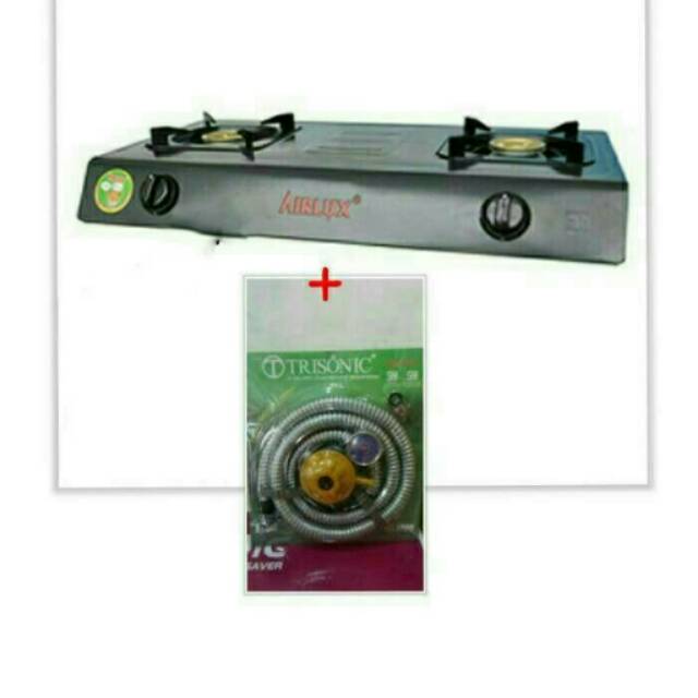 KOMPOR GAS 2 TUNGKU MURAH +SELANG PAKET otomatis