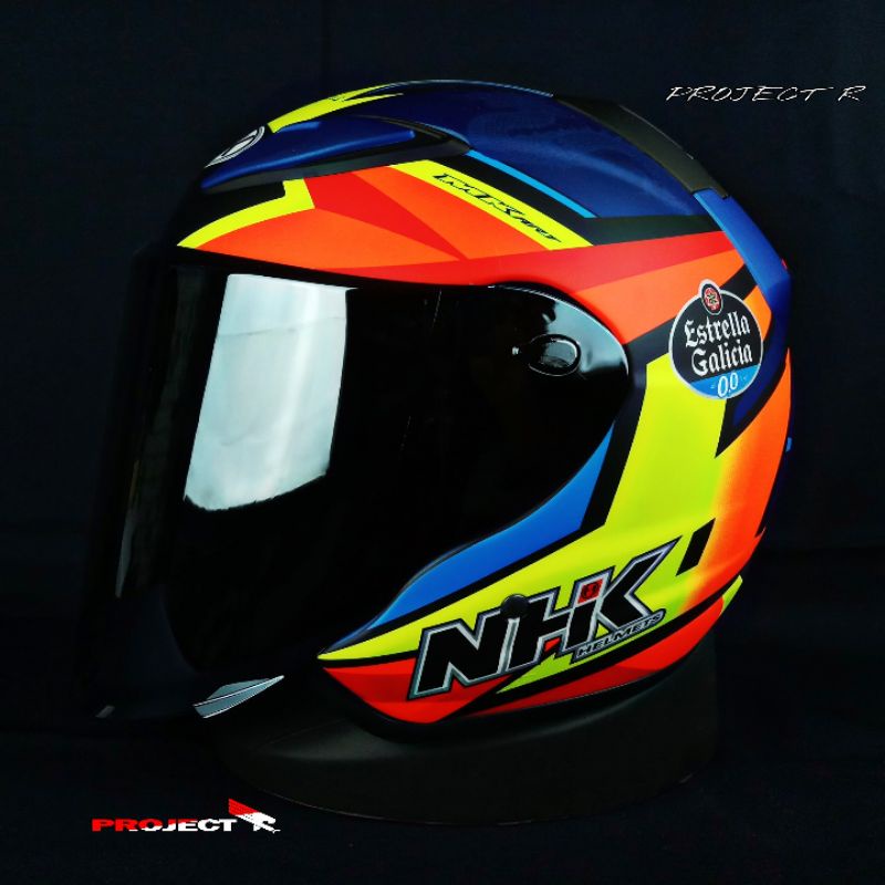 NHK R6 RYUSEI + VISOR FLAT IRIDIUM SILVER