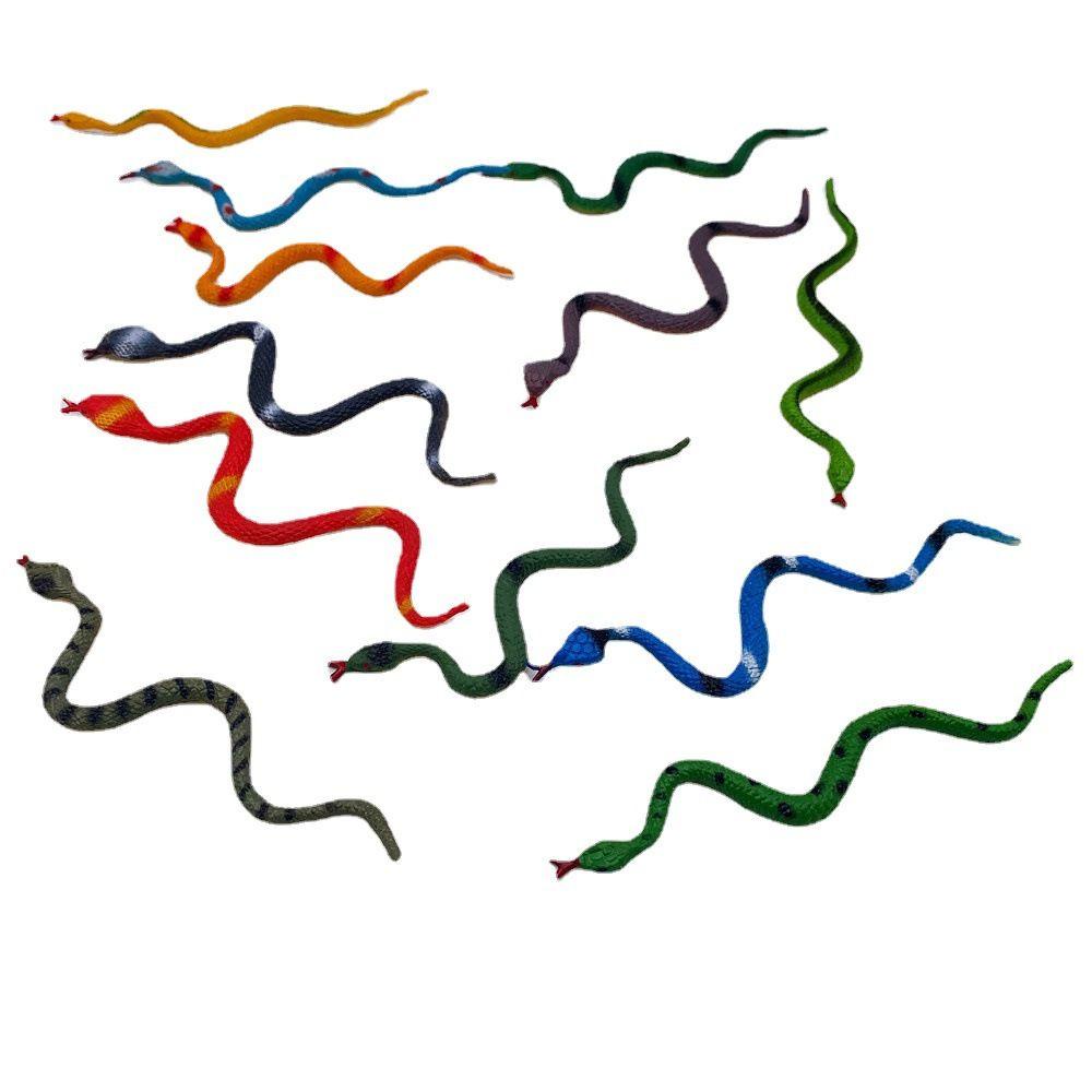 Solighter 24PCS Plastik Ular Model Baru Anak Gag Prank Favor Mainan