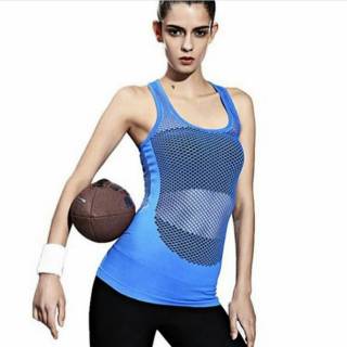 TANK TOP JARING TT01 3301 SINGLET BAJU SPORT AEROBIC  GYM 