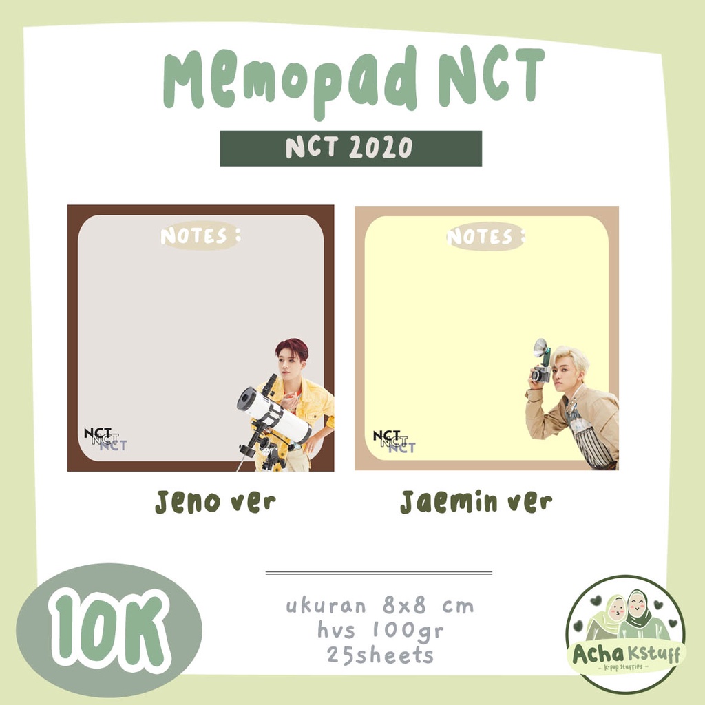 

MEMOPAD NCT 2020 RESONANCE MURAH mempoad kpop nct murah