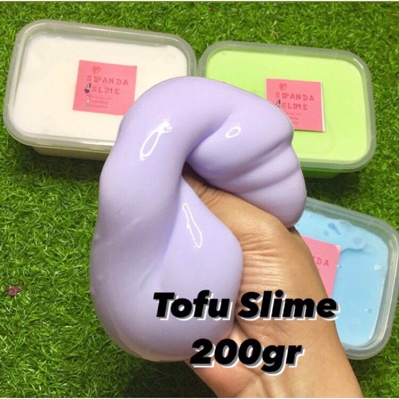 TOFU SLIME 200gr | JELLY MAINAN ANAK | JIGGLY SIPANDASHOP