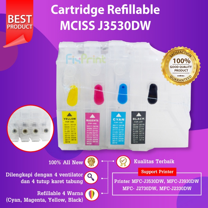CISS MCISS Cartridge LC3617 LC-3617 LC3017 Infus Printer MFC-J3530 J3530 J3930dw J2730 J2330