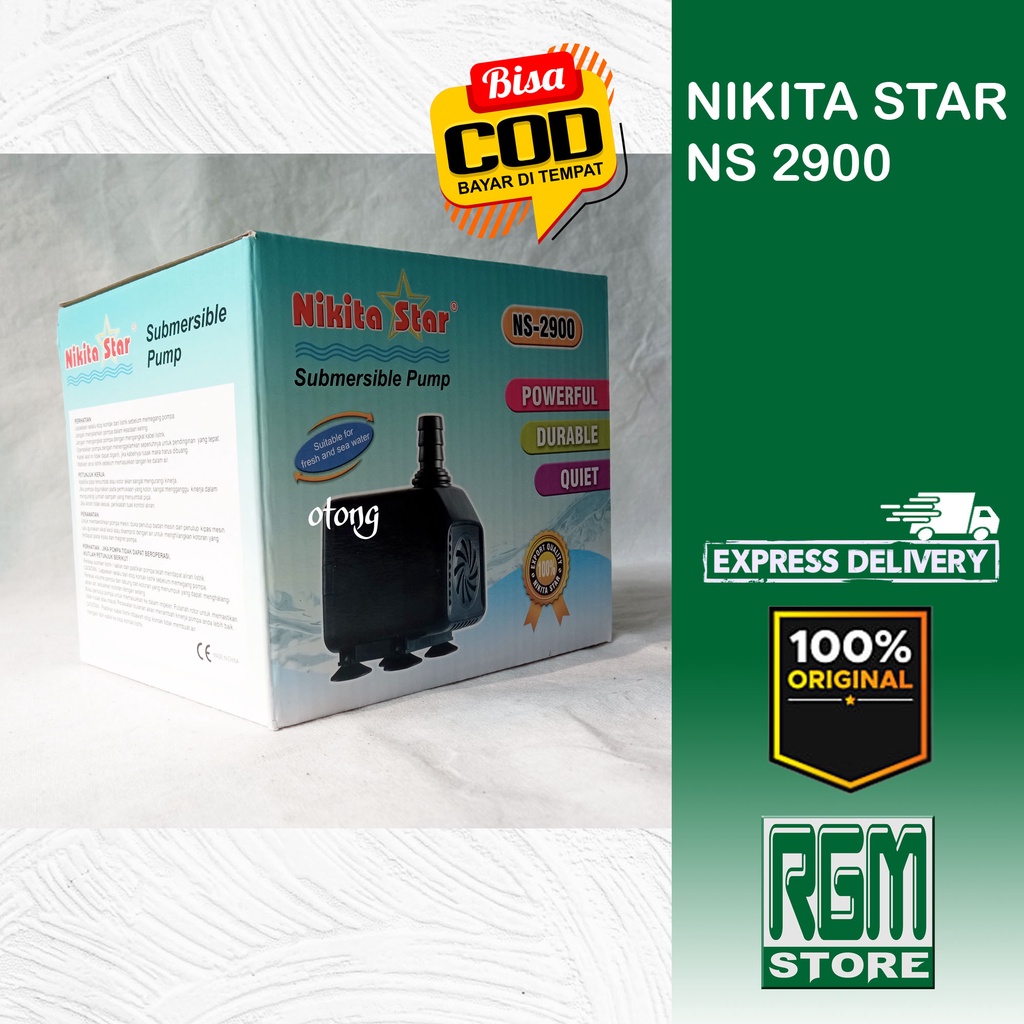 NIKITA STAR NS 2900 NS2900 MESIN POMPA KOLAM AQUARIUM HYDROPONIK