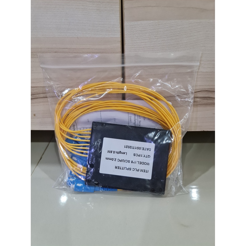 Passive Splitter Fiber Optic 1:8 Modular SC/UPC