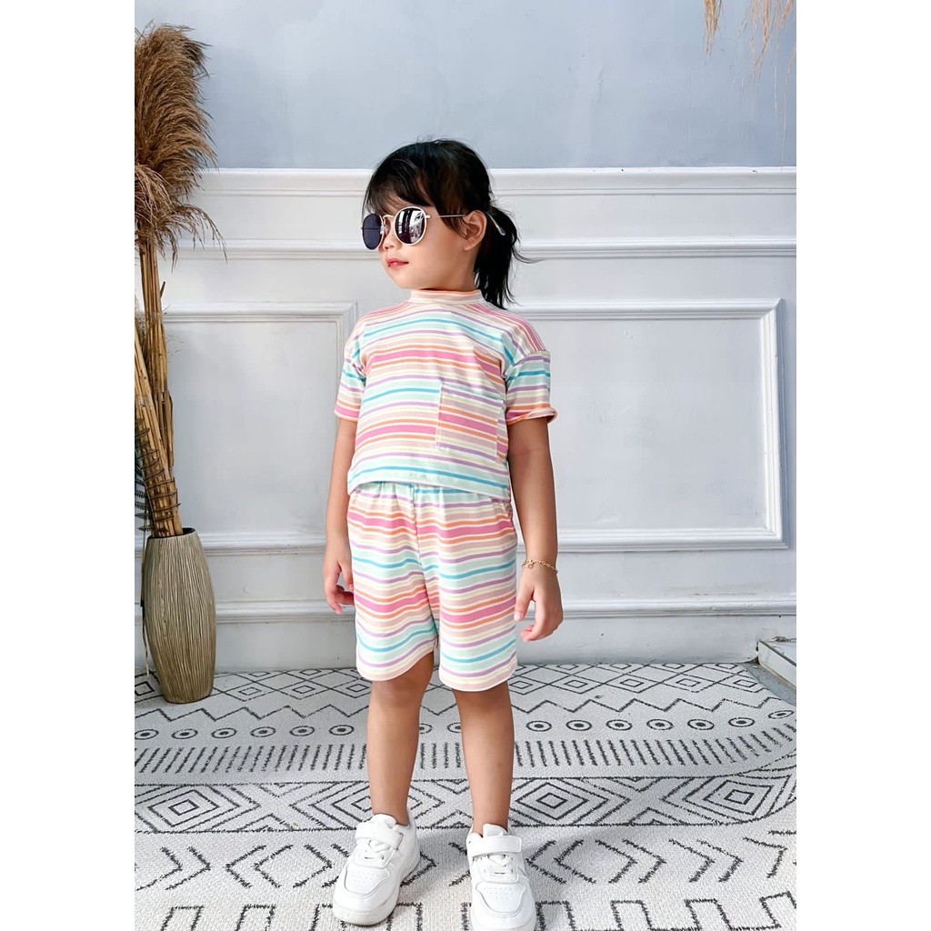 21JPSHOP - Setelan anak oversize / crop top anak  /  setelan anak perempuan  / baju croptop anak / baju oversize anak