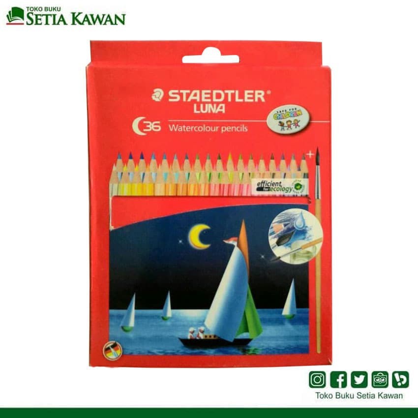 

Pensil Warna Staedler LUNA 36 Watercolour+Brush