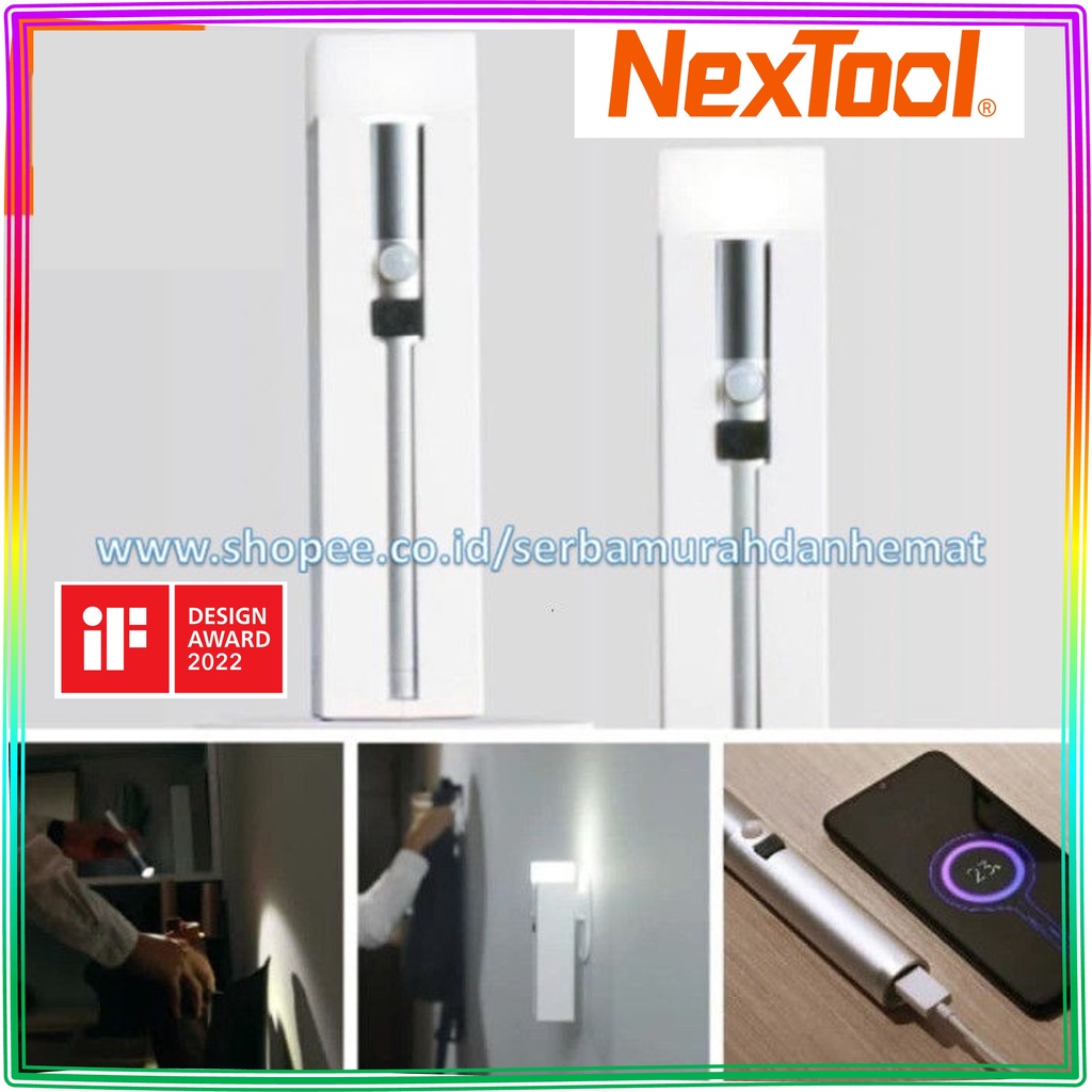 Senter Induksi Powerbank Lampu Darurat Multifungsi NEXTOOL Induction Flashlight