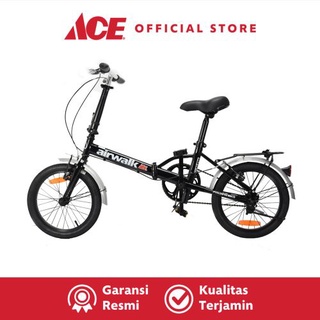 ACE - Airwalk Jedi Sepeda Lipat 16 Inci 1-Speed - Hitam