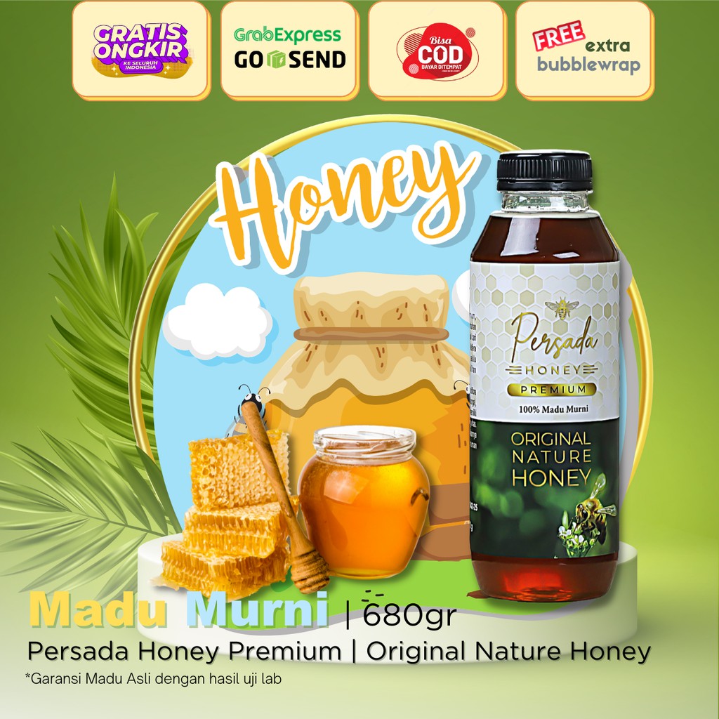 

Madu Asli Premium Persada 680 gr Menu Sarapan Sehat Suplemen Alami Penambah Imunitas Tubuh