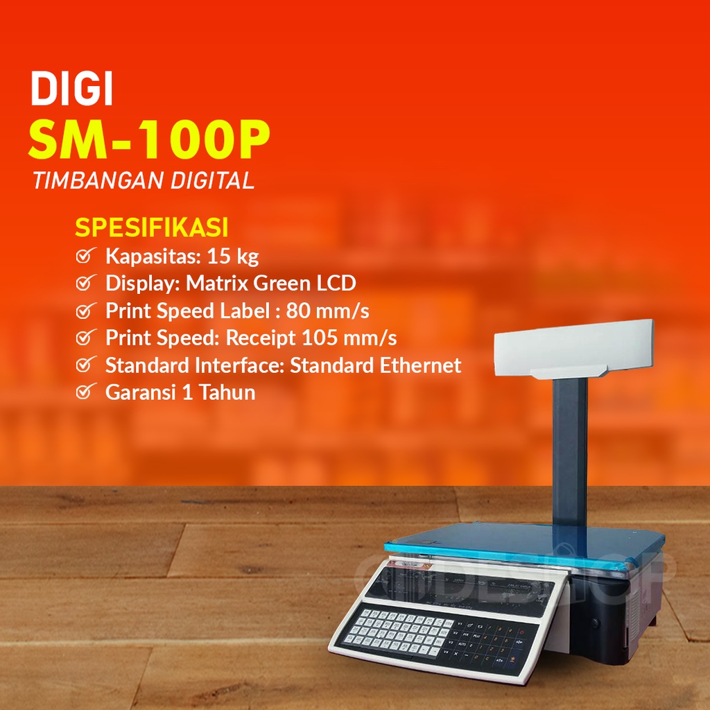 MURAH TIMBANGAN DIGITAL DIGI SM-100P | SM-100P