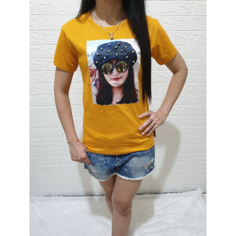 kaos katun wanita lucu aplikasi kacamata part 3