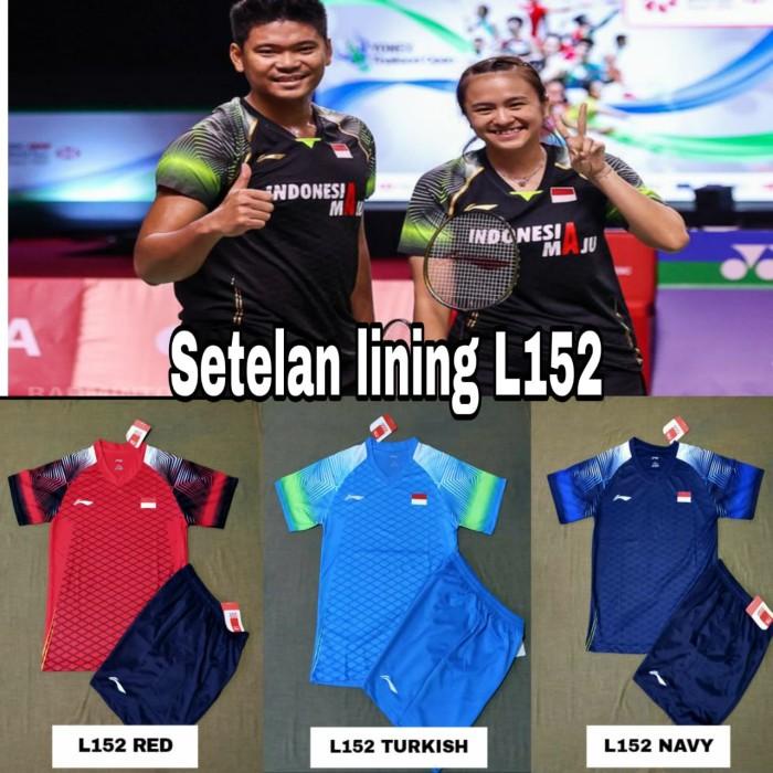 Flum | Setelan Baju Badminton/Kaos Badminton Lining L152