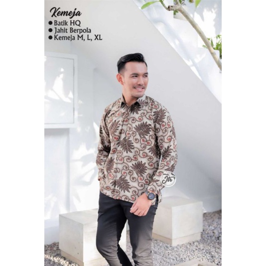 Maura Couple - Sania Ruffle Batik Couple Ori Ndoro Jowi DNT Garansi Termurah Shopee-Kmj alam coklat