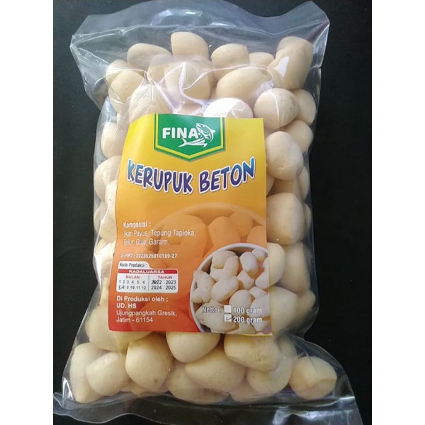 

kerupuk Beton Fina Non MSG 200gr
