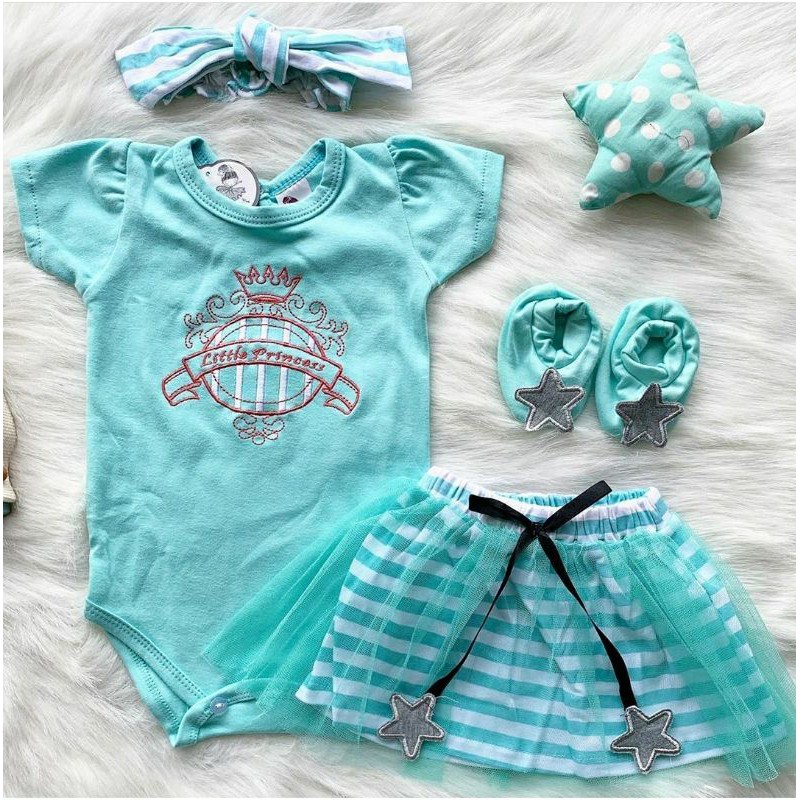 Baju setelan jumper bloomer bib bandana sepatu lucu fashion anak bayi cewek perempuan murah -LIL