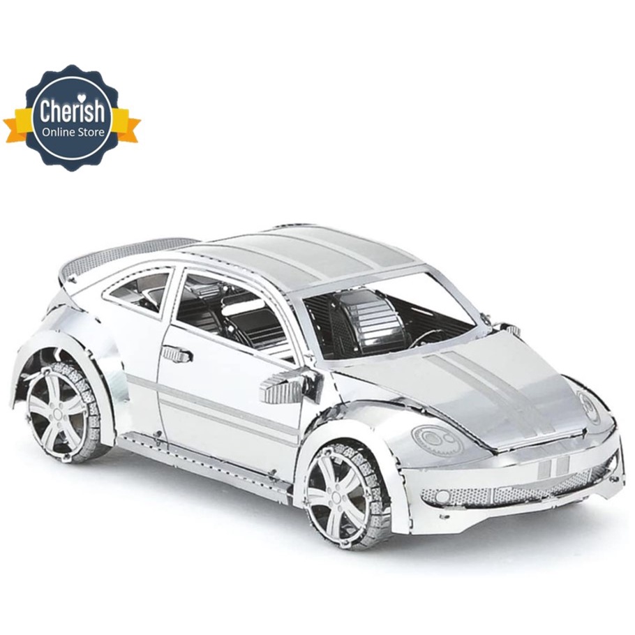 Metal 3d Puzzle - Miniatur kendaraan Antik - Pazel Mobil Klasik - DIY Puzzle Classic Car - Koleksi Pajangan