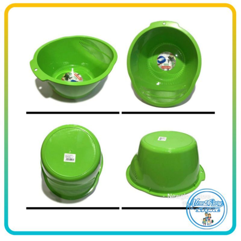 Baskom Cuci Beras Sayur Buah Lion Star BA 60 KOME STRAINER