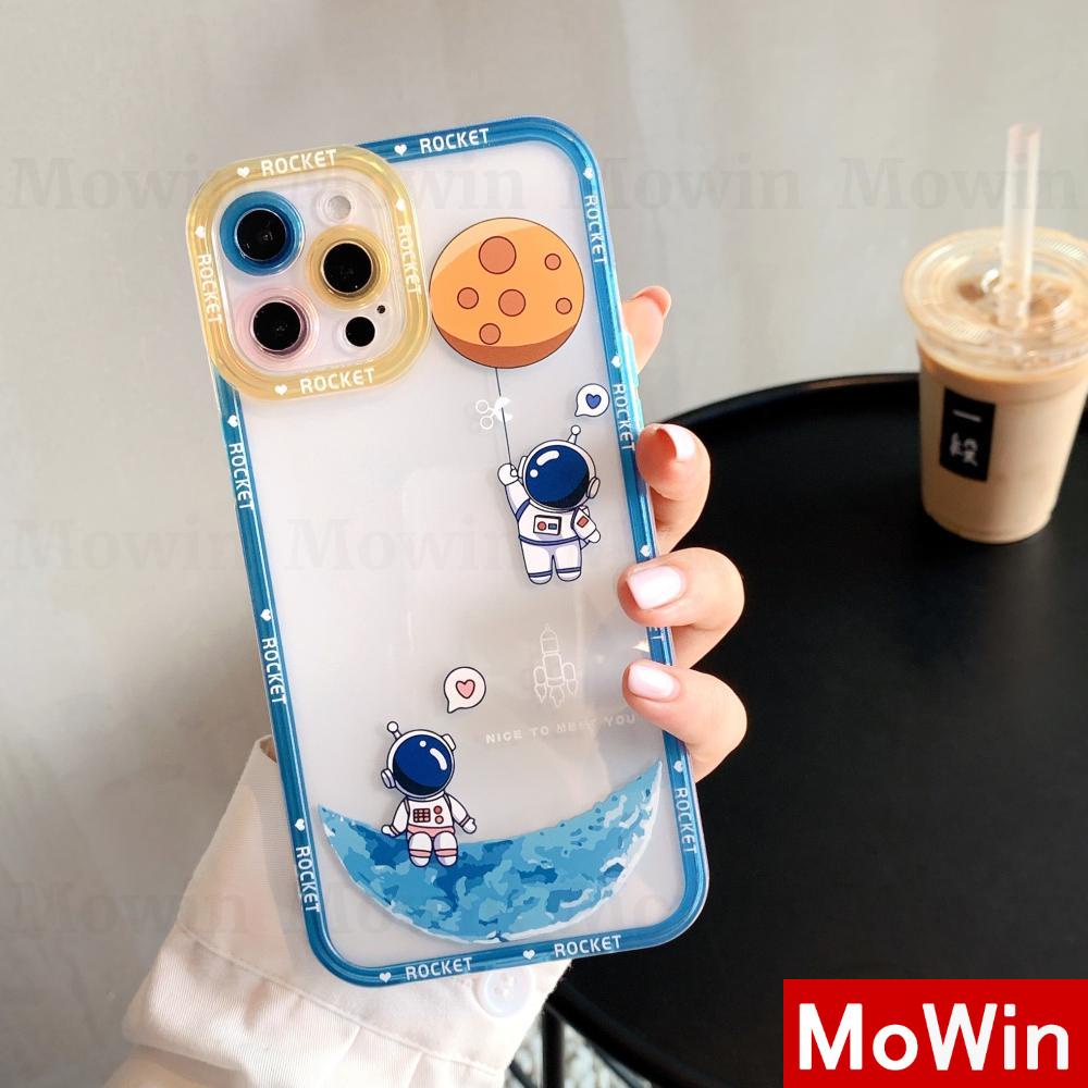 Mowin - iPhone 13 Pro Max iPhone Case Silicone Soft Case Clear Case Square Edge Angel Eye Protection Camera Shockproof Planet Astronaut Style For iPhone 13 Pro Max iPhone 12 Pro Max iPhone 11 Pro Max iPhone 7 Plus 8 Plus iPhone XR XS Max Pro 12 11 7 Max