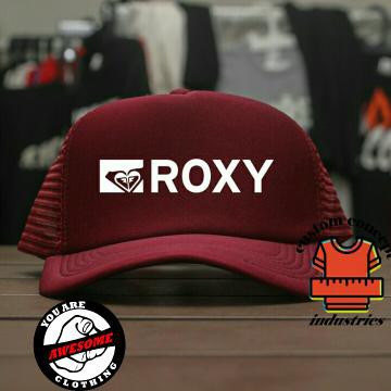 Topi Trucker Jaring ROXY maroon - CYBER CLOTHING