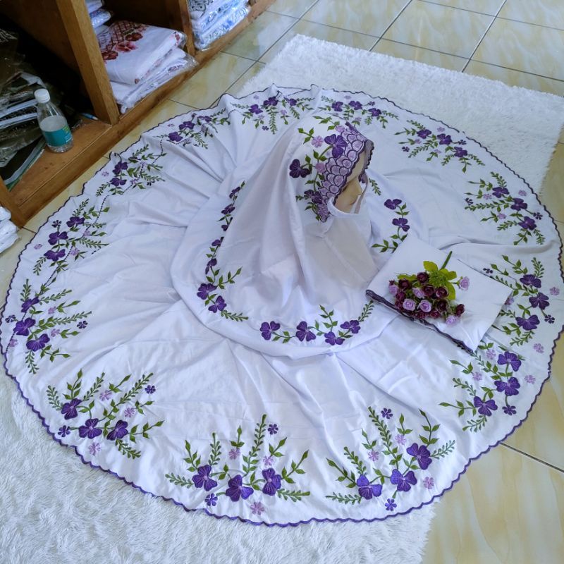 (COD )MUKENAH POTONGAN DEWASA/BORDIR polino