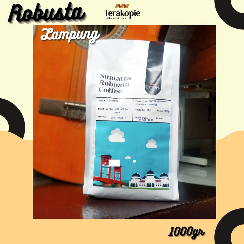 

KOPI ROBUSTA LAMPUNG 500GR Roasted Coffee BIJI / BUBUK