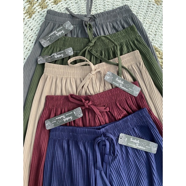 KULOT PLISKET LIDI TERBARU | KULOT PLISKET LIDI TALI TERMURAH