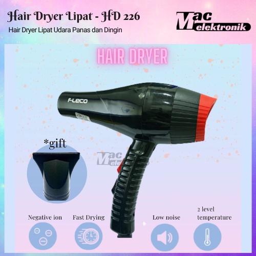 HAIR DRYER HAIRDRYER FLECO 226 pengering rambut / hair dryer profesional  Alat Pengering Rambut Pengering Rambut