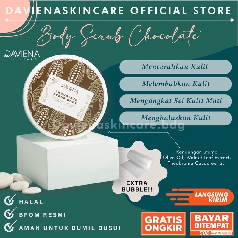 BODY SCRUB CHOCOLATE BY DAVIENASKINCARE