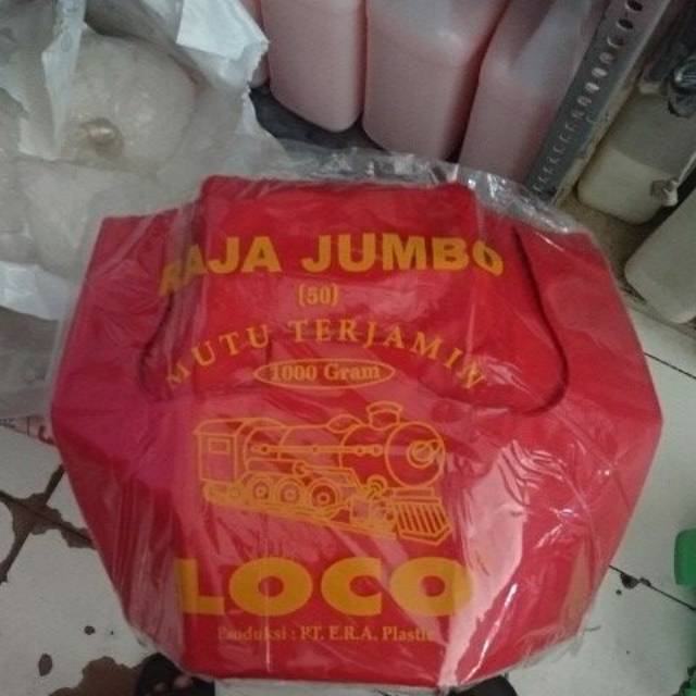 Plastik kresek jumbo / HDPE jumbo loco merah ukuran 50