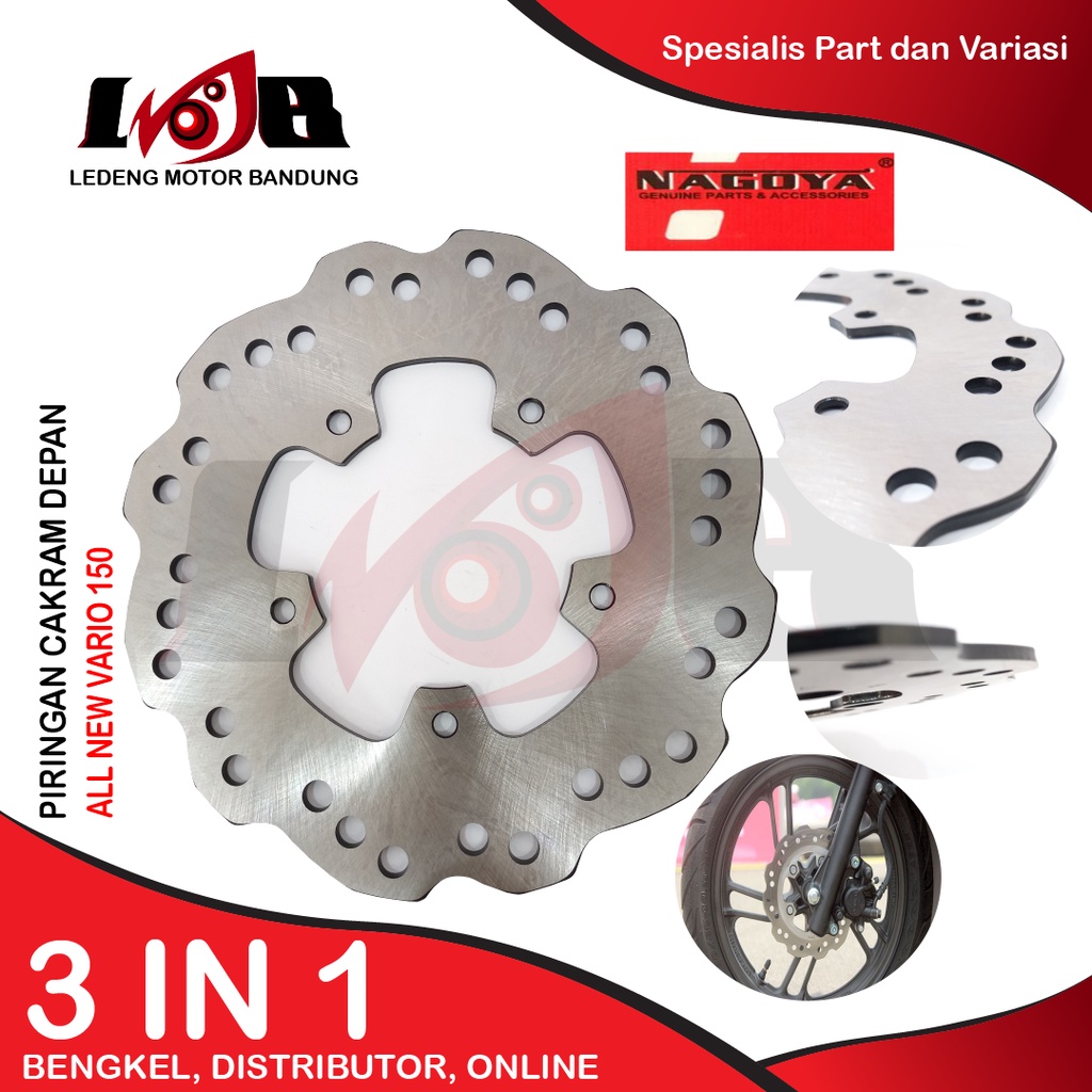 Piringan Cakram Depan All New Vario 150 Disc Brake Disk Front Rem Standar Lokal