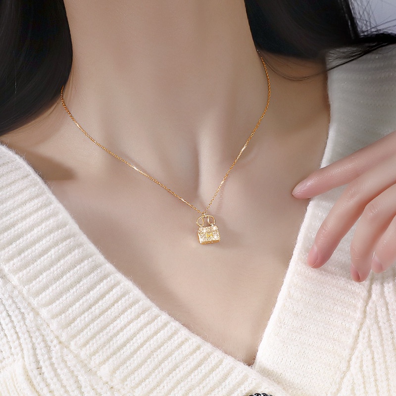 Kalung KL114 Perak / Silver S925 Premium Fashion Wanita Kalung unik Lucu Keren /Deluna/BS