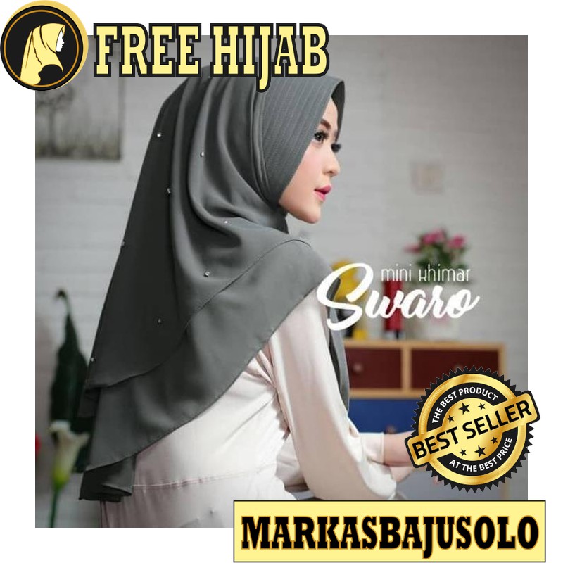 KHIMAR SWARO PED HIJAB INSTAN / JILBAB INSTAN / JILBAB SYARI SEGI EMPAT SAUDIA VOAL UMAMA SERUT