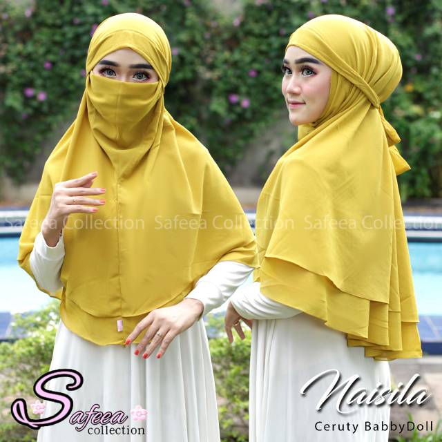 {ORIGINAL SAFEEA} Jilbab/Hijab Instan Khimar Safeea Naisila