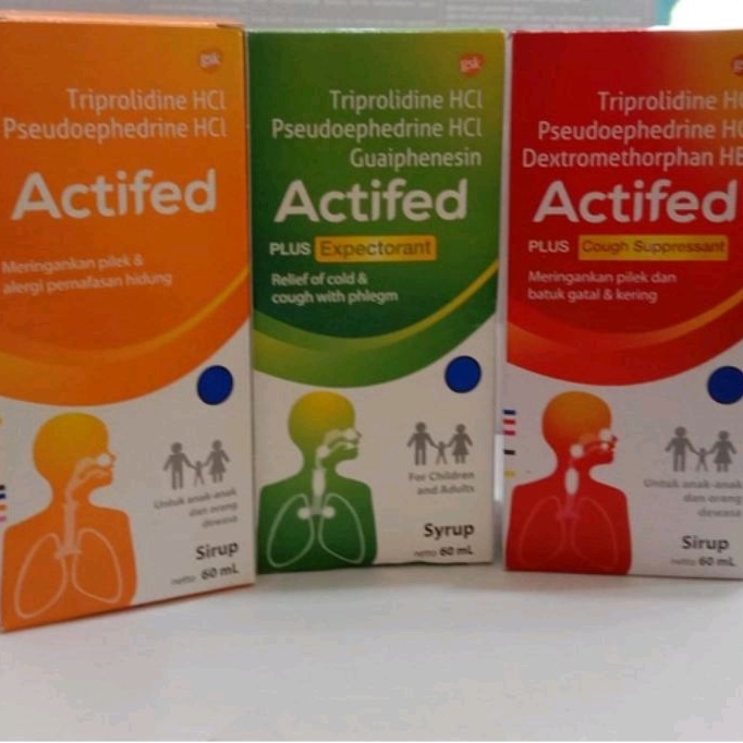 Jual Actifed Plus Cough Expectorant (Hijau) / Actifed Plus Cough