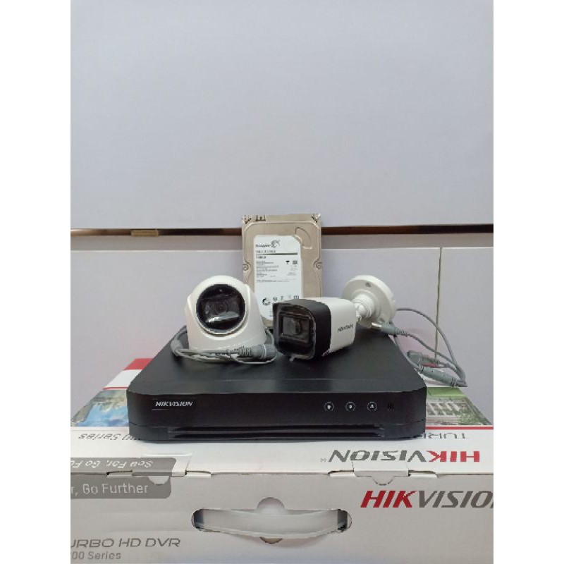 PAKET CCTV HIKVISION AUDIO 8CH 2 KAMERA HIKVISION AUDIO 2MP