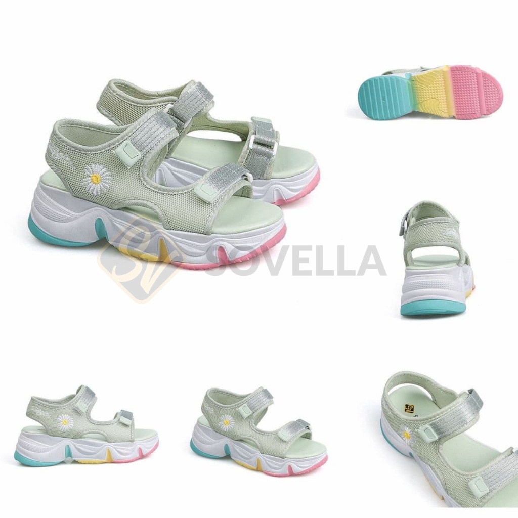 SOVELLA Seojin Sepatu Sandal Tali Sendal Wanita Import-4