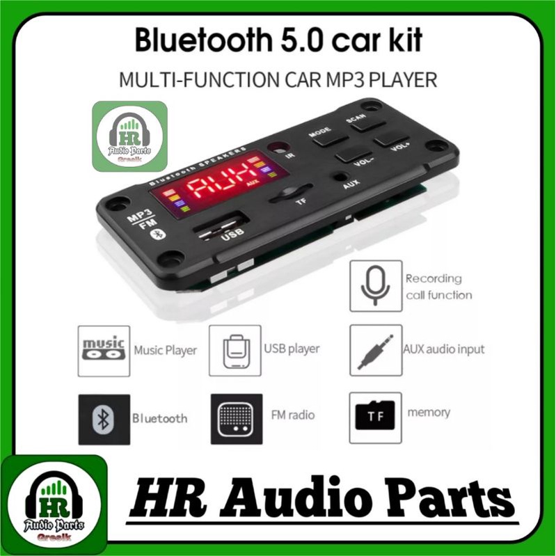 Mp3 Bluetooth 5.0 Plus Amplifier Stereo 25W DC 8V - 12V 2x 25Watt 50W