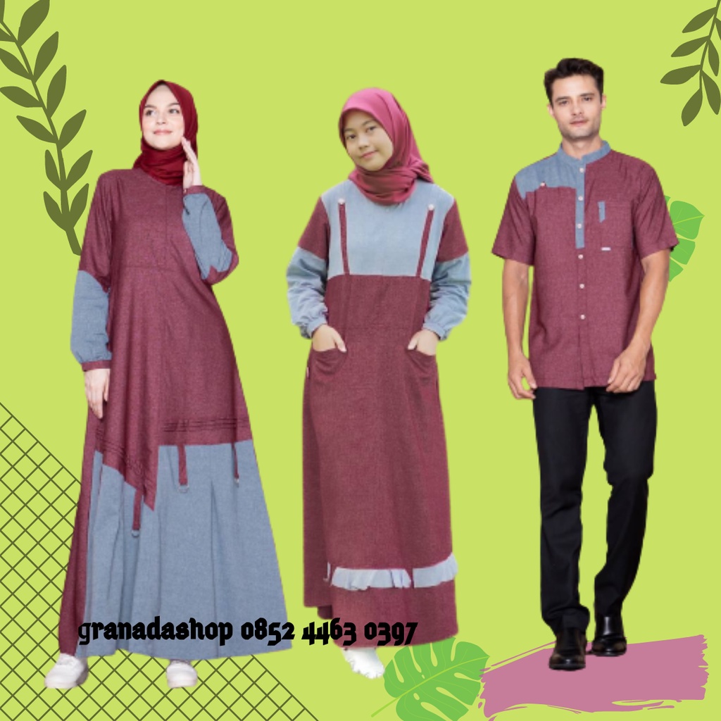 RAUNA COUPLE RGD 31 MARUN | KOKO DEWASA RAUNA RKK 31 | GAMIS REMAJA RGR 31