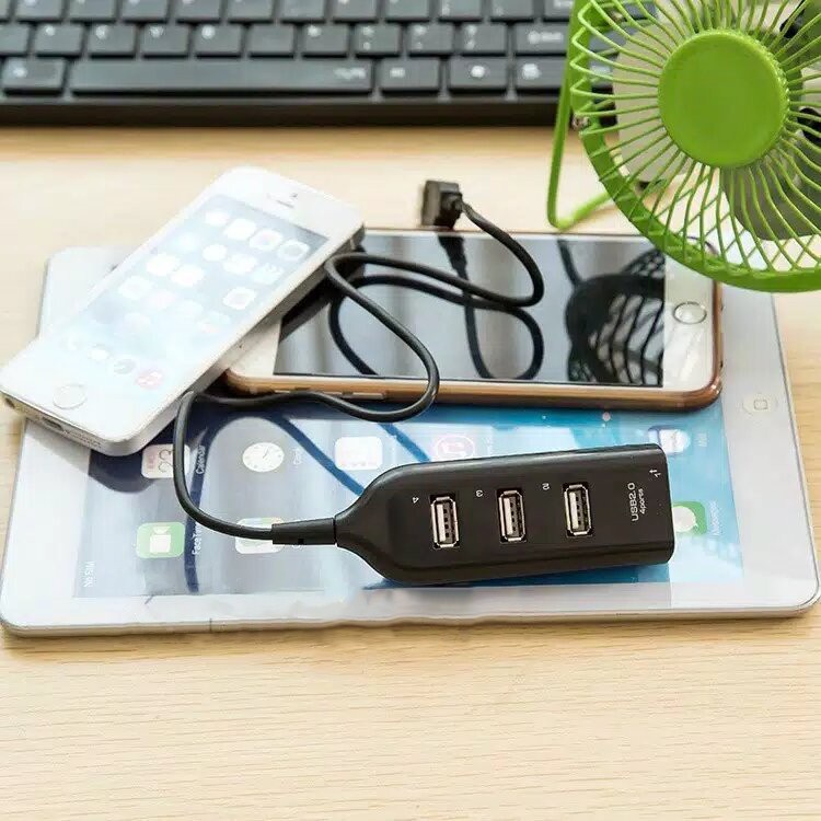 USB HUB 4 PORT SAMBUNGAN CHARGER LAPTOP/HANDPHONE/PC USB2.0