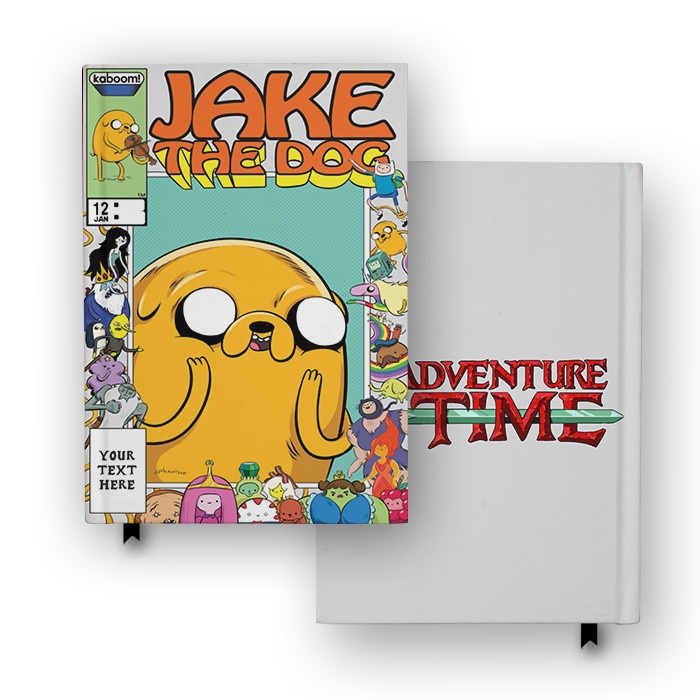 

Buku Catatan Adventure Time Jake Cover Hardcover Diary Notebook Custom