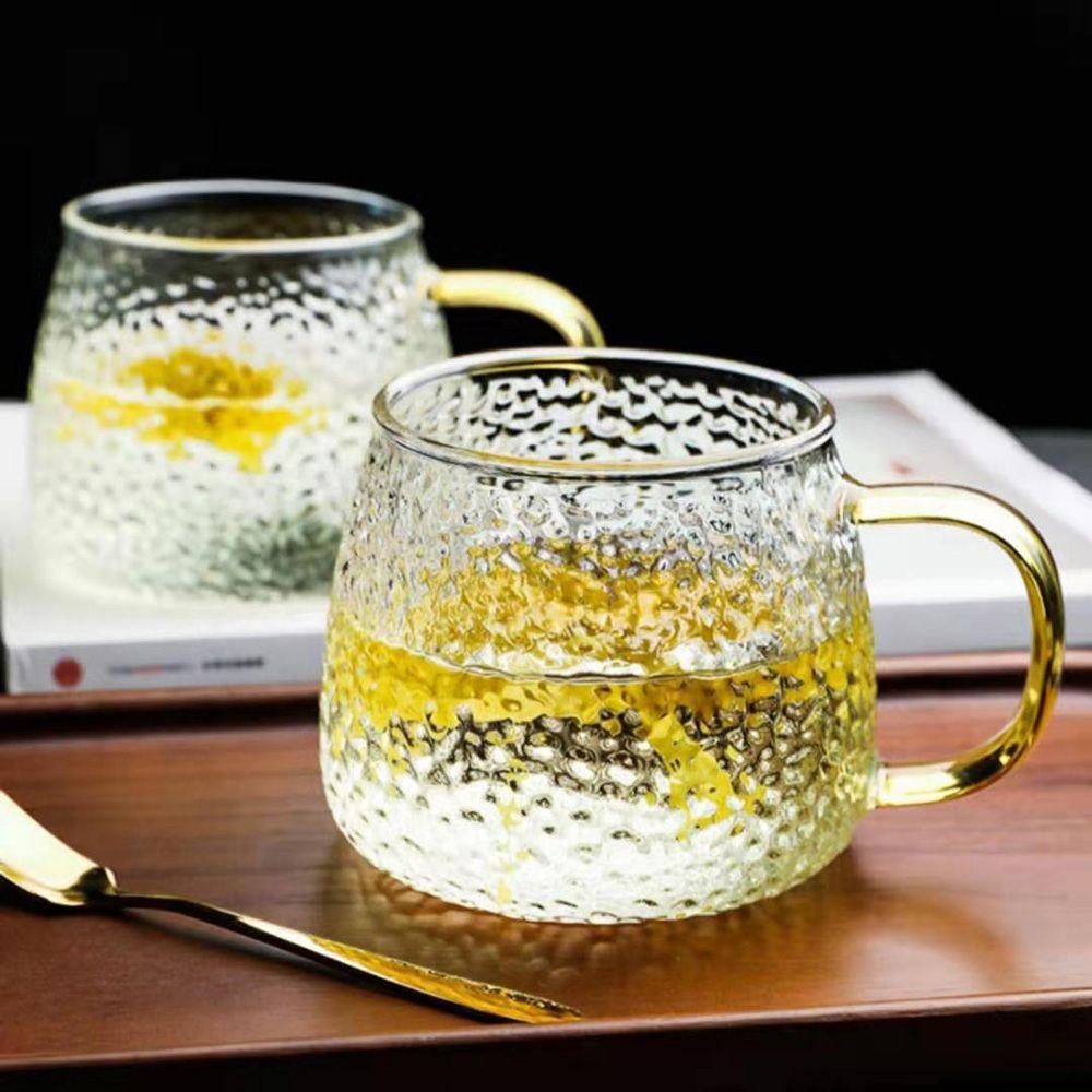 [Elegan] Gelas Teh Cangkir Jepang Bening Tahan Panas Dapur Ulang Tahun Masa Kini Dengan Pegangan Untuk Minuman Panas Glsaa Cup