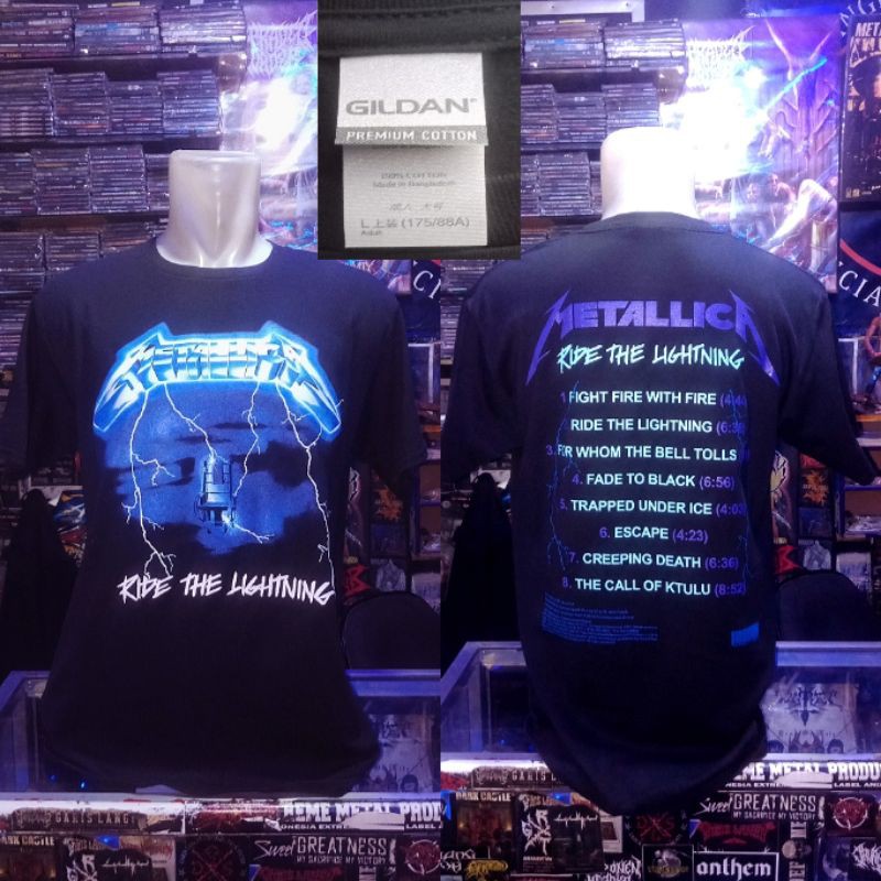 tshirt metallica /ride the lightning