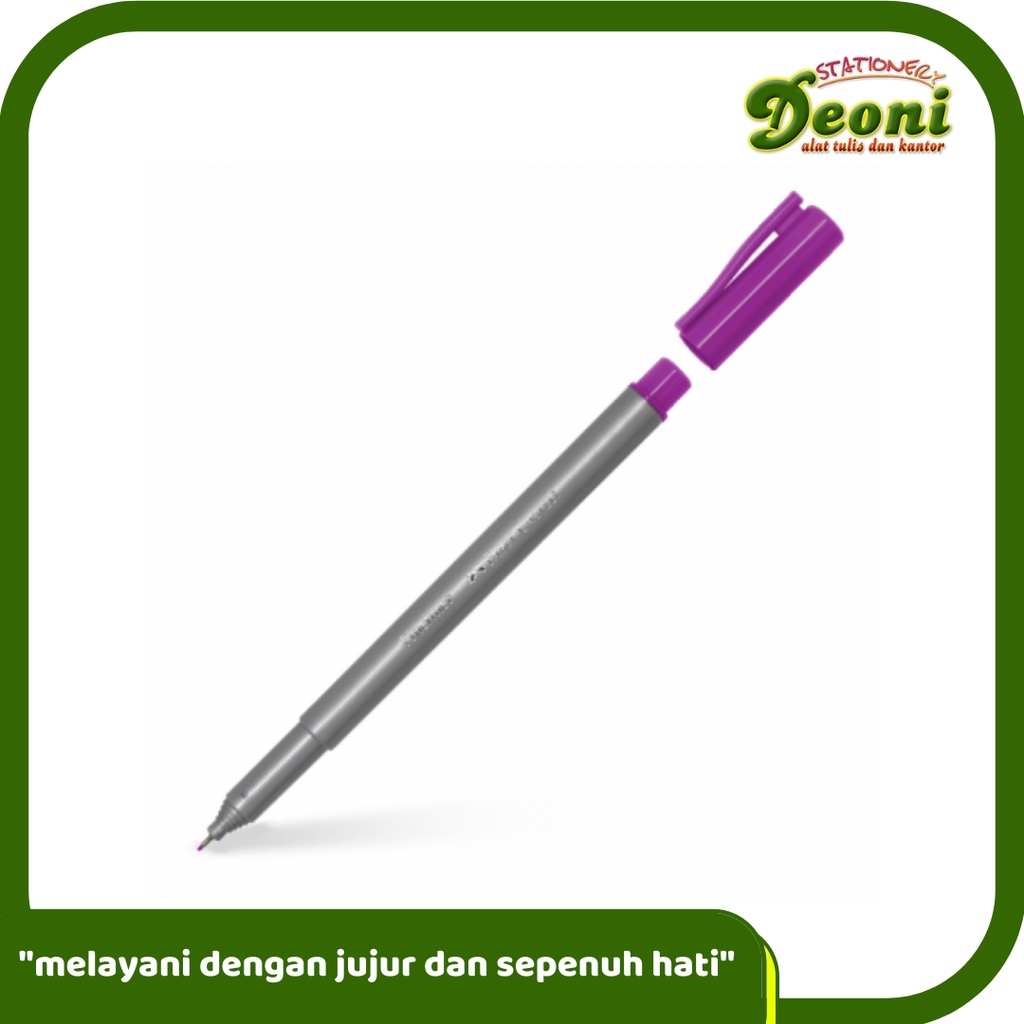

FABER-CASTELL Fineliner Purple Spidol Pen