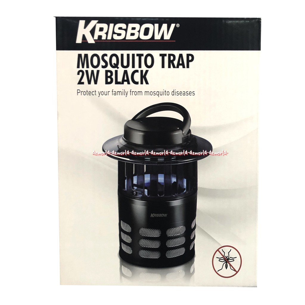 Krisbow Mosquito Trap 2W Black Alat Pengusir Dan Perangkap Nyamuk Alat Perangkap Serangga