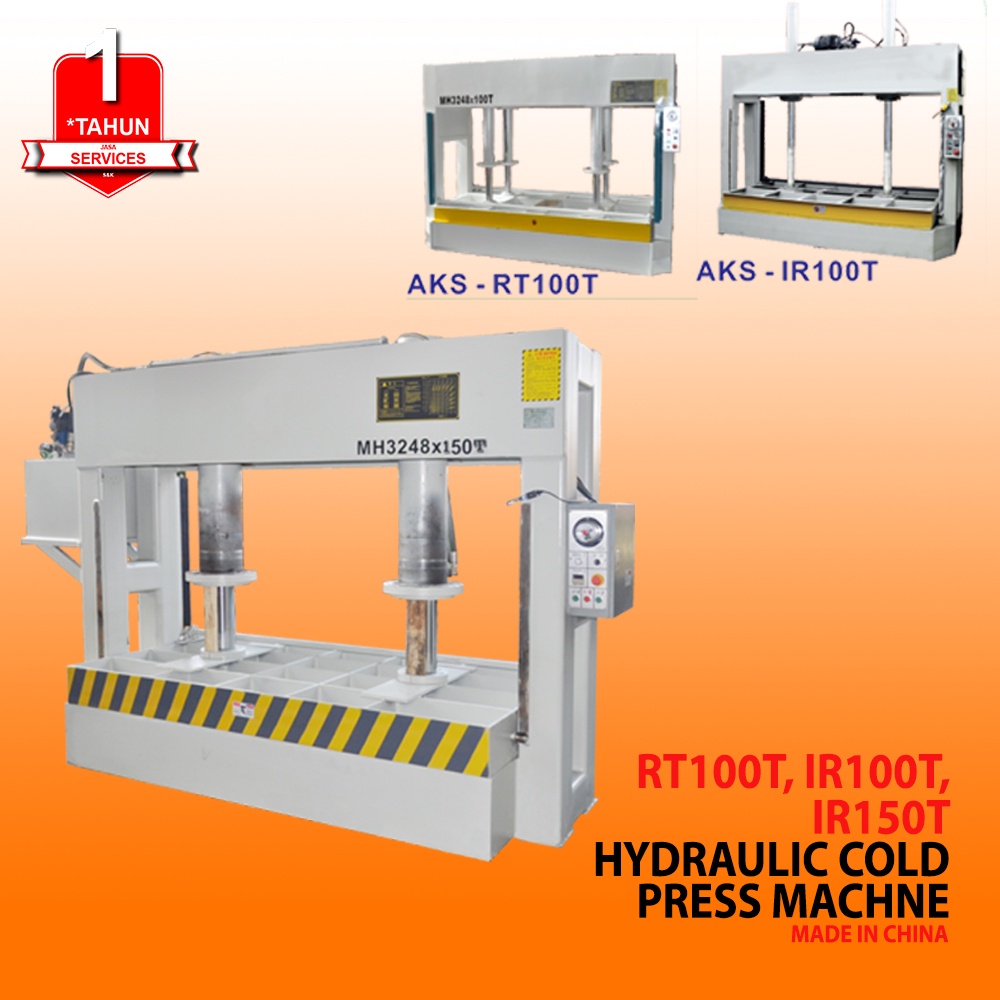 Mesin Press Kayu Hidrolik 100Ton Hydraulic Cold Press RT100T