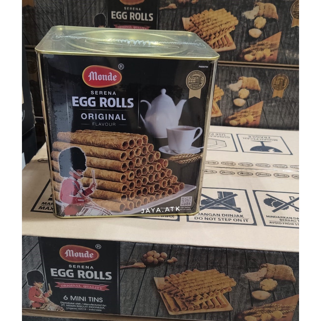 BISKUIT MONDE EGG ROLL SERENA 600 GRAM KALENG BESAR BISCUIT